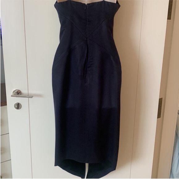 Cushnie Et Ochs Dark Navy Blue Asymmetrical Hem
Spaghetti Strap Slip Dress 0 - Picture 7 of 11